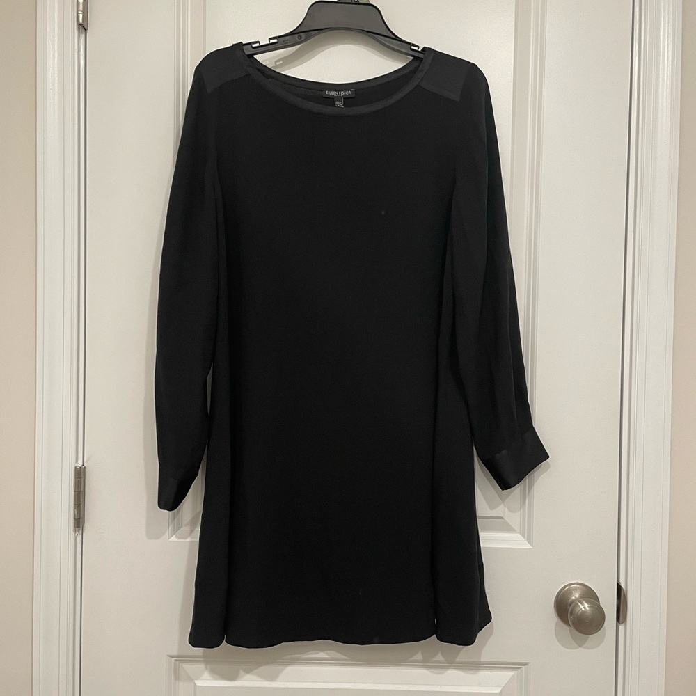 Eileen Fisher Silk Black Dress